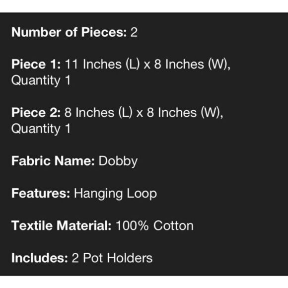 Hearth & Hand Striped Pumpkin Brown Hue Pot Holders - Picture 2 of 6